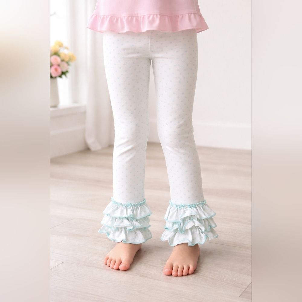 NWOT SweetHoney Ruffle Polkadot Leggings Pants